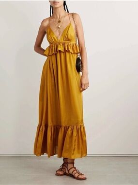 Zimmermann | Dresses | New Zimmermann Anneke Wrap Midi Dress In Olive Bird  | Poshmark